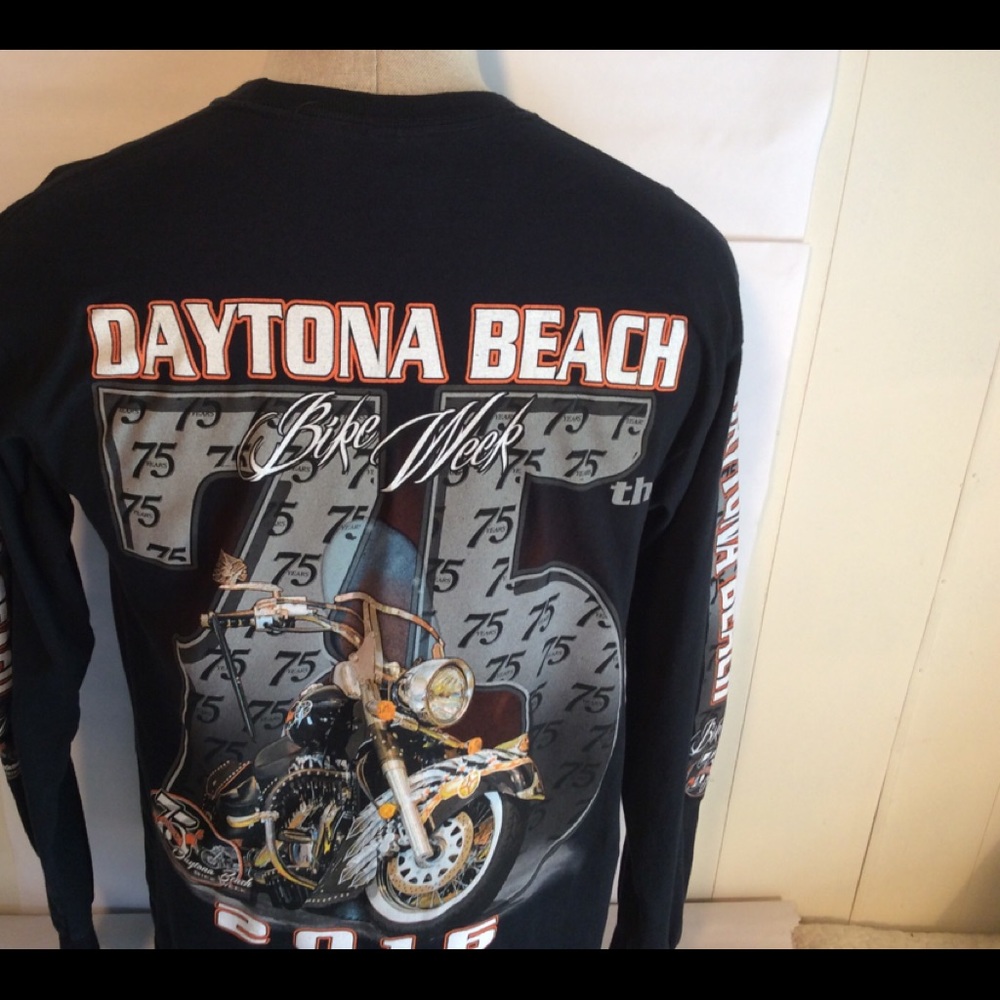 75th Annual Daytona Beach Bike Week t-shirt sz M - Picture 2 of 7